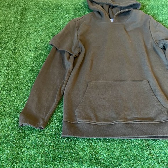 Forever 21 Boys Layered Long Sleeve Streetwear Hooded Skate Sweatshirt  11/12 - Picture 5 of 10